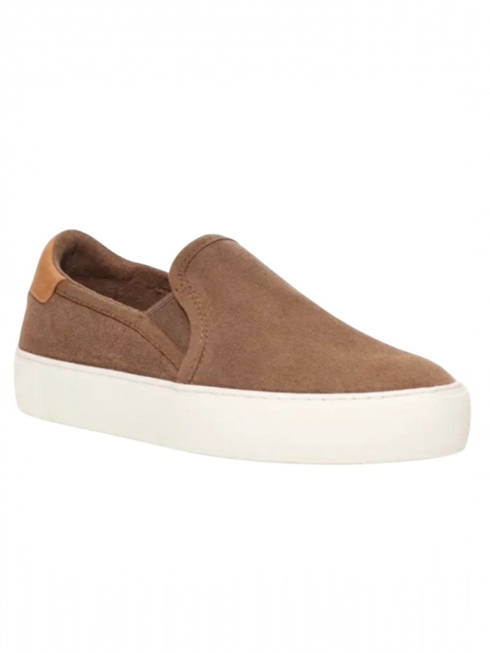Ugg Cahlvan Slip On Sneakers Suede Tobacco Tan Womens size 6